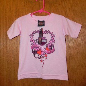 NWT Harley Davidson girls t-shirt, Size 2T